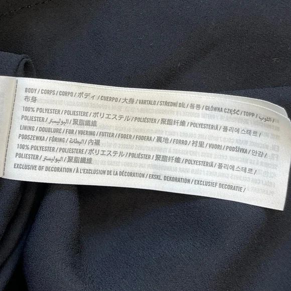 Abercrombie & Fitch Black Floral Midi Slit Dress, Spaghetti Straps - Size Medium - Picture 11 of 12